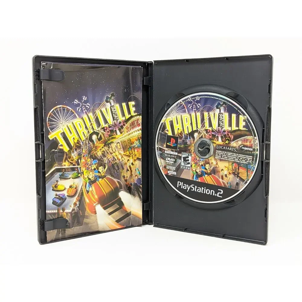 Thrillville 1 & 2 PlayStation 2 PS2 Games Complete Manual CIB Tested